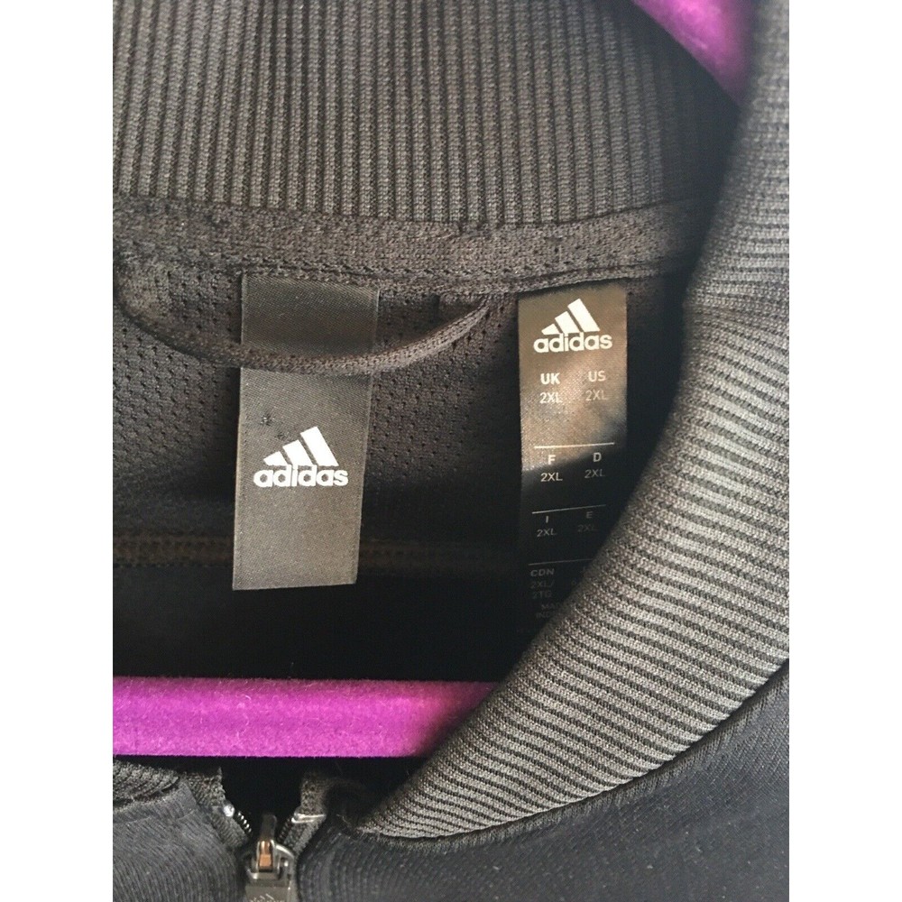 Adidas Men s Climawarm Black Front Zip Up Jacket Size 2XL - Picture 5 of 9